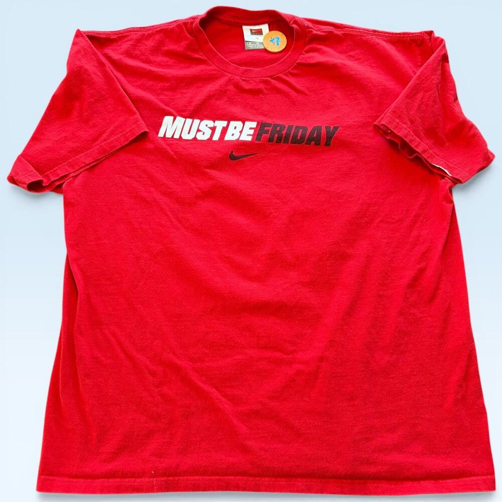 Rutgers Scarlet Knights Shirt Mens XL Red NCAA College Nike Must Be Friday